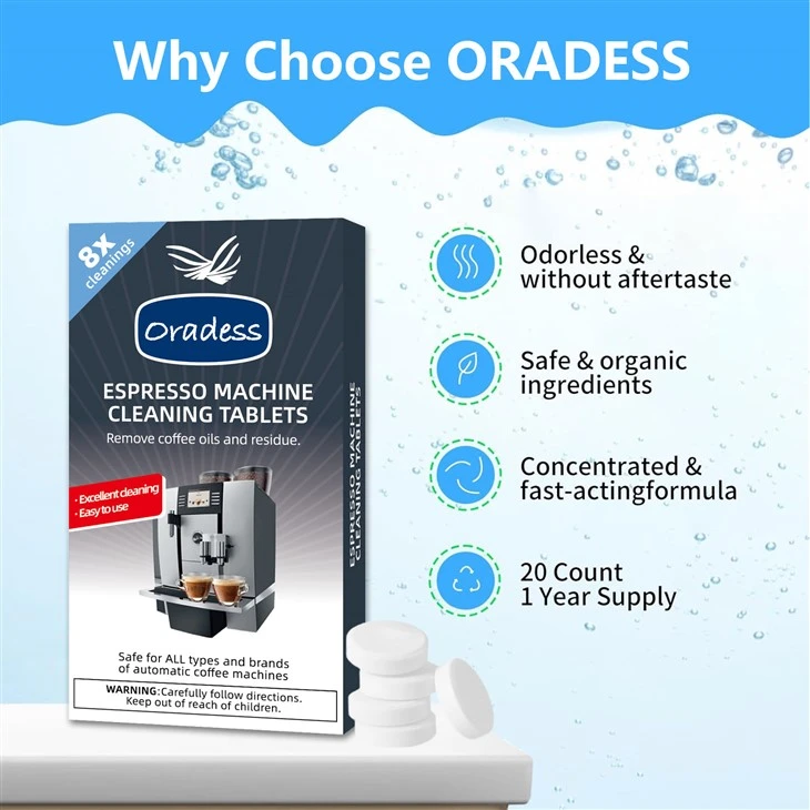 Espresso Coffee Machine Cleaning Tablets